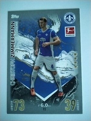 Topps 2023/2024 Match Attax Bundesliga 23/24 Christoph Zimmermann 93 - Darmstadt