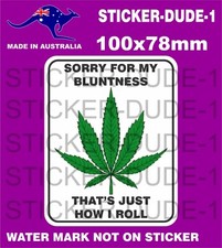 FUNNY DOPE MARIJUANA BLUNT STICKER FOR WELDER TOOLBOX BEER FRIDGE MANCAVE ETC