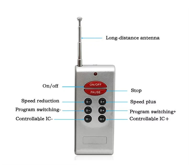 6803 RF Controller 133 Change for Dream Magic Color Chasing 5050 RGB LED Strip - Image 4 of 4