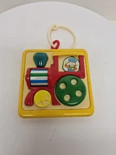 Vintage Playskool Lil Busy Box Baby Activity Toy Choo Choo Train Squeaker 1988
