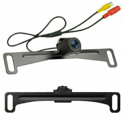 Car License Plate Mount Car Rear View Front Backup Reverse Camera Kits RCA
