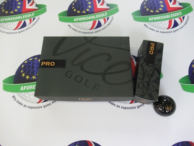 Neu 1 Dutzend Vice Pro Bounty Black Limited Edition Golfbälle