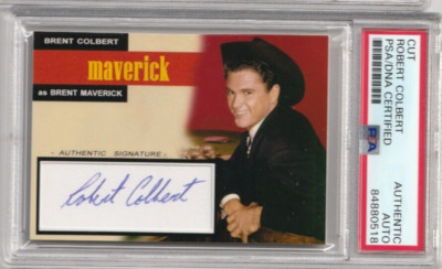 Robert Colbert Brent Maverick The Time Tunnel signed autograph