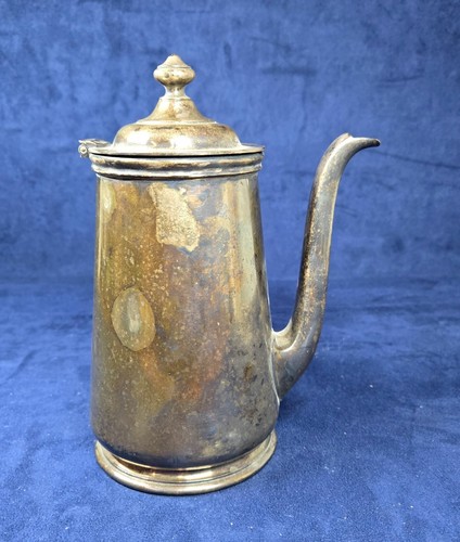 Caffettiera/cioccolato/caffè vintage Wallace argento saldato marcata 0385 32 oz - Foto 3 di 7
