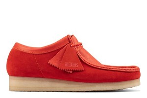red wallabees shoes