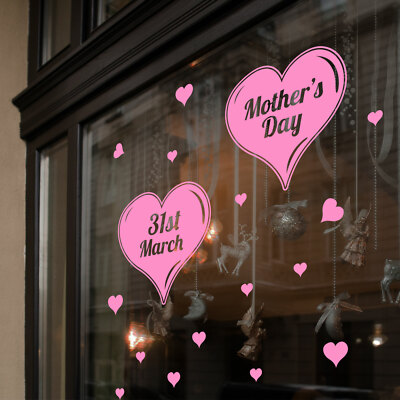 Mother&rsquo;s Day Wall & Window Stickers Mum Mother Decals Shop Window