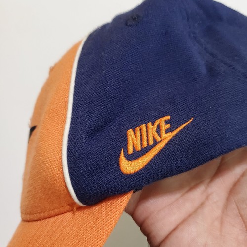 VINTAGE Houston Astros Men Hat Cap One Size Blue Orange Nike Swoosh Logo READ - Picture 5 of 8