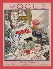 Notebook - Lined - 8.5x11 in - 120 pgs - Vintage Vogue Cover: Notebook, Journal,