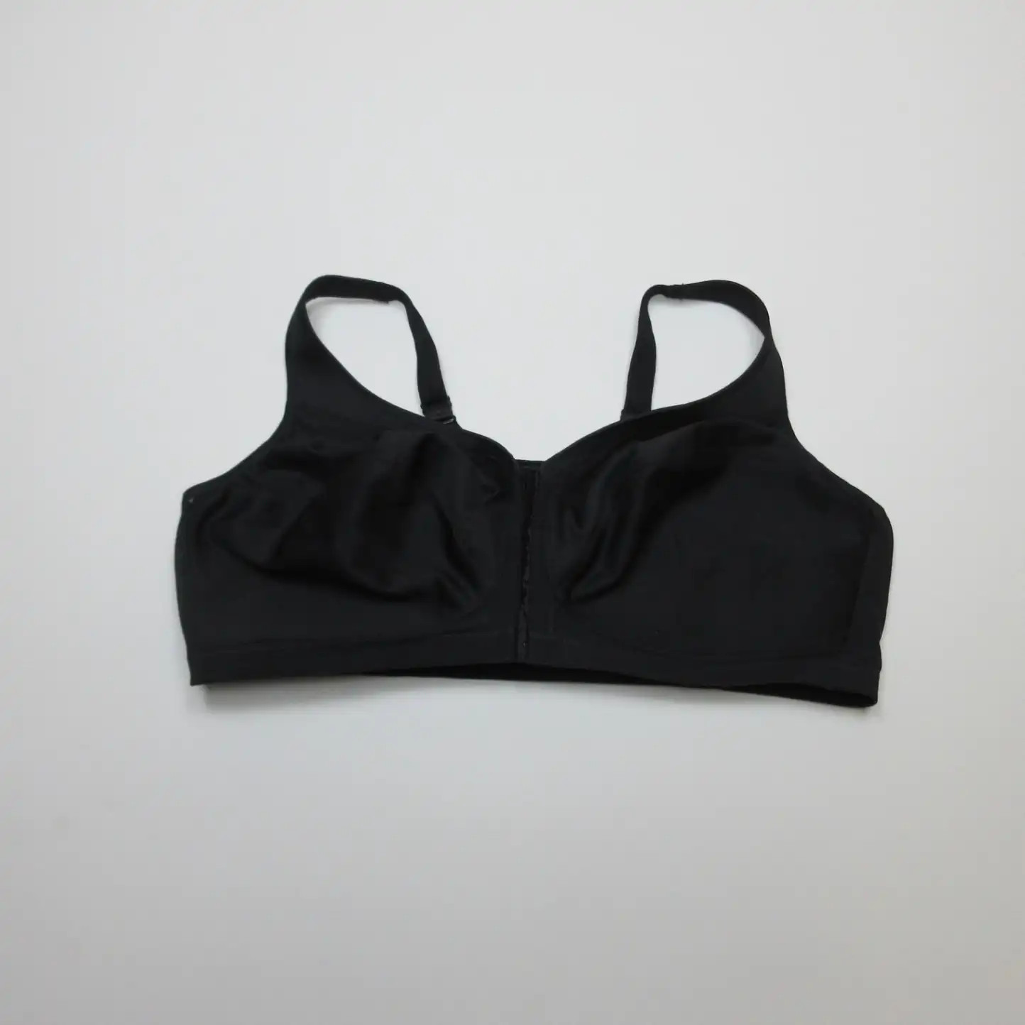 Glamorise Damen Sport-BH ohne Bügel 1265 Gr. 50DD schwarz Comfort Fit