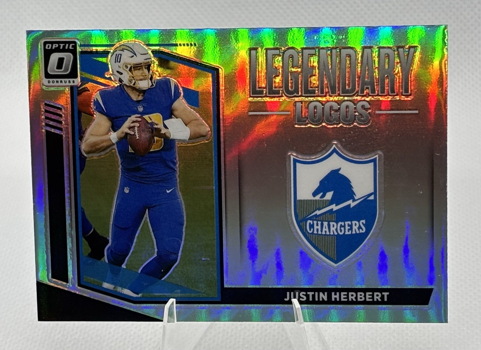 2021 Panini Donruss Optic Legendary Logos - Justin Herbert #LL-12 Chargers