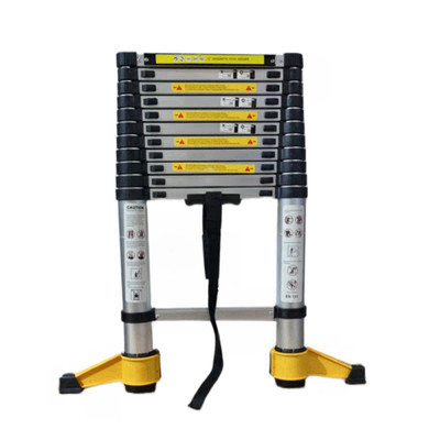 11.5 FT aluminum telescopic ladder rotatable stabilizer bar and metal tool