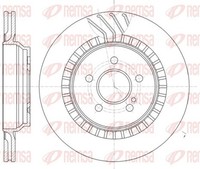 2X Remsa Bremsscheibe 61187.10 FüR Mercedes SL Klasse W221 C216 320Mm V221 R230