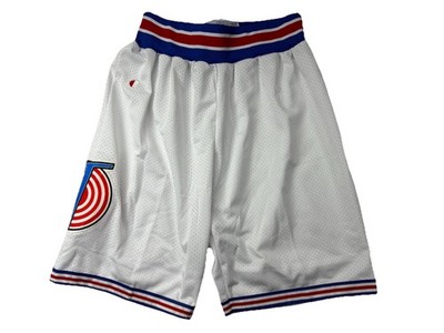 NWOT Space Jam Tune Squad Shorts Men s Small White Red Basketball Champion Retro
