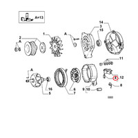 Original Fiat Lichtmaschinen-Kit FüR Croma Tempra Uno Lancia Delta 9939709
