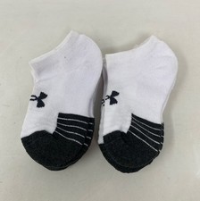 Under Armour Performance Tech No-Show Socks Youth 6-Pair White Size Large