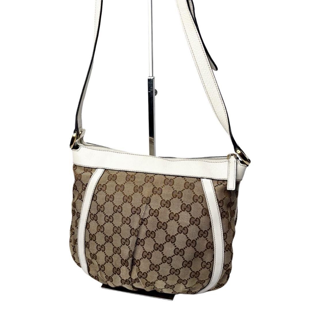 Gucci GG Canvas Shoulder Crossbody Bag Preowned Excellent Condition