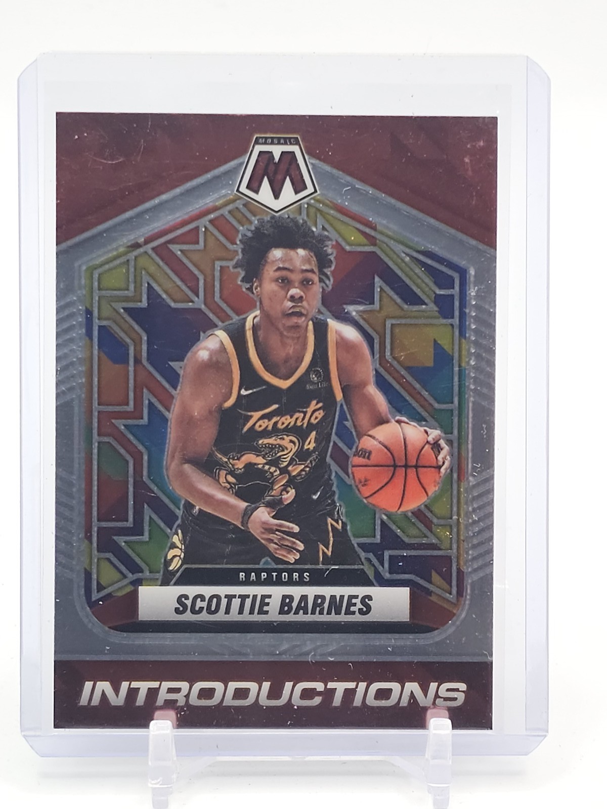 SCOTTIE BARNES 2021-22 PANINI MOSAIC ROOKIE INTRODUCTIONS #4 RAPTORS Q4244