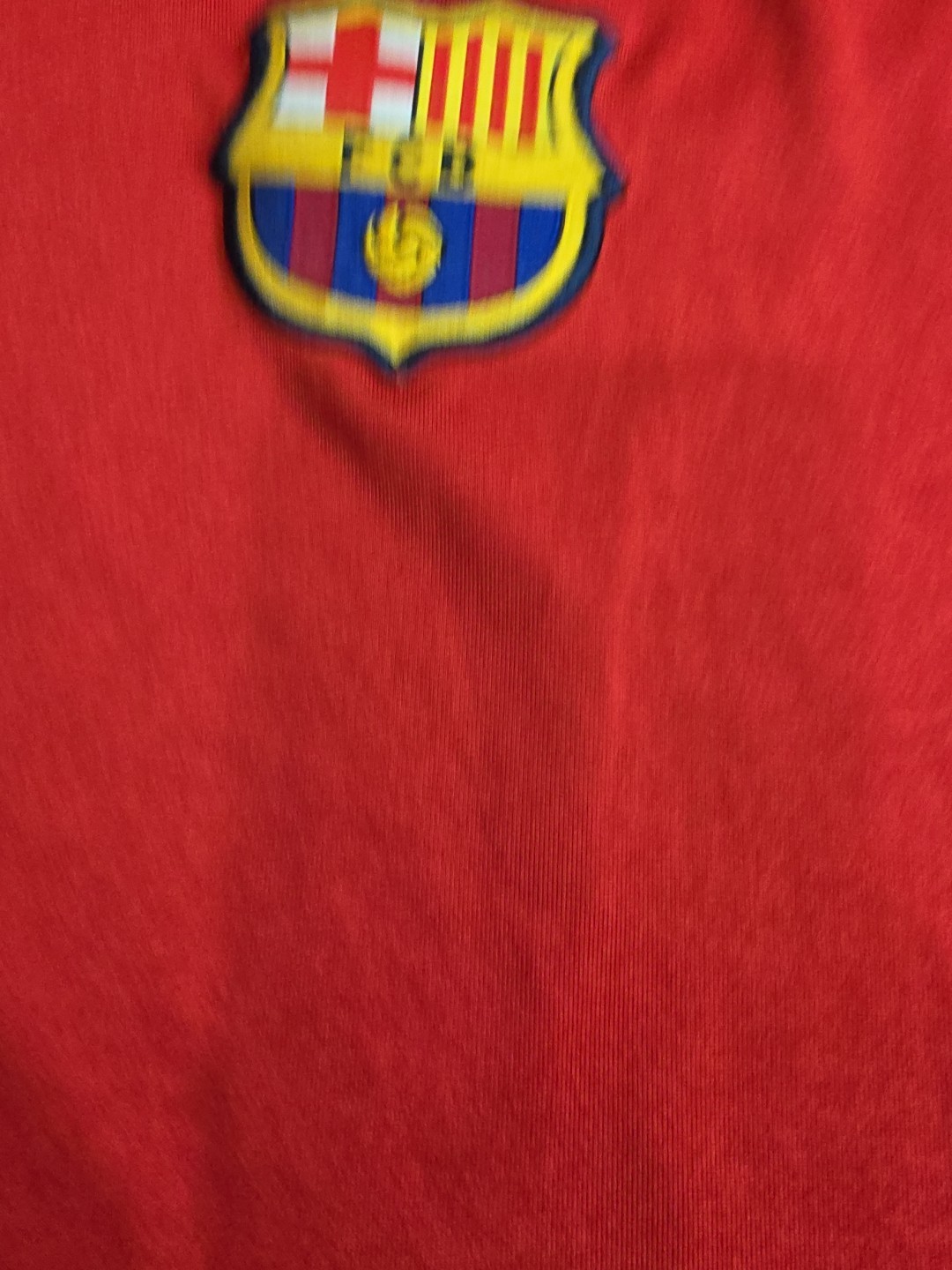 FC Barcelona Short Sleeve Performance Shirt With Logo Mens Medium view 2