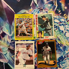 Topps California Angels 2002 Topps Winfield Tommy John Garret Anderson Lot of 4