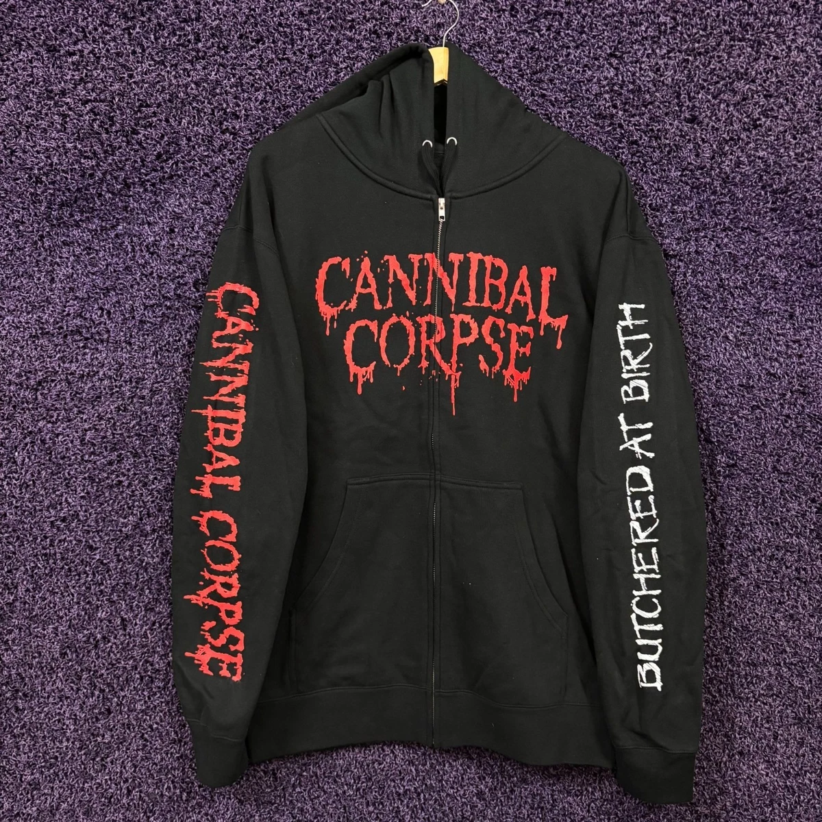 T-Shirt Cannibal Corpse Noir Homme - Tailles S à 5XL - Coton Prérétréci
