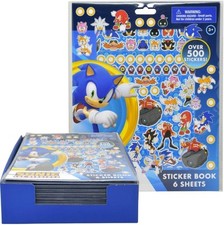 Sonic The Hedgehog Stickers Book Sheets Sonic 500 Multicolor