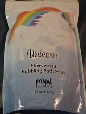 Primal Elements Effervescent Bubbling Bath Salts 12oz. Unicorn