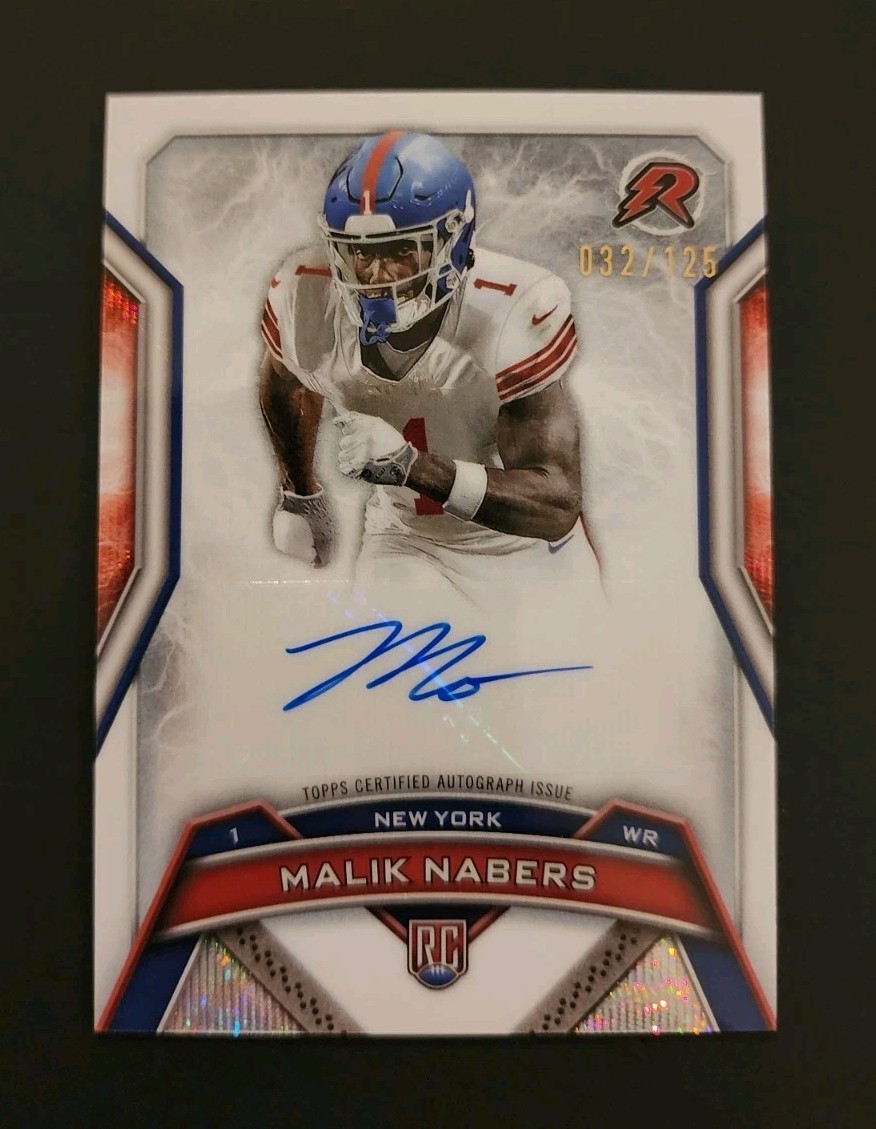 2024 Topps Resurgence RRS-MN Malik Nabers RC White Auto 32/125