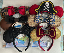 Authentic Shanghai Disney pirates of the caribbean Minnie mouse ears Headband