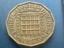 1963 Elizabeth II British Threepenny 3d