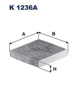Filtron K 1236A Filter, Innenluft FüR Daihatsu, Fiat, Hino, Subaru, Suzuki