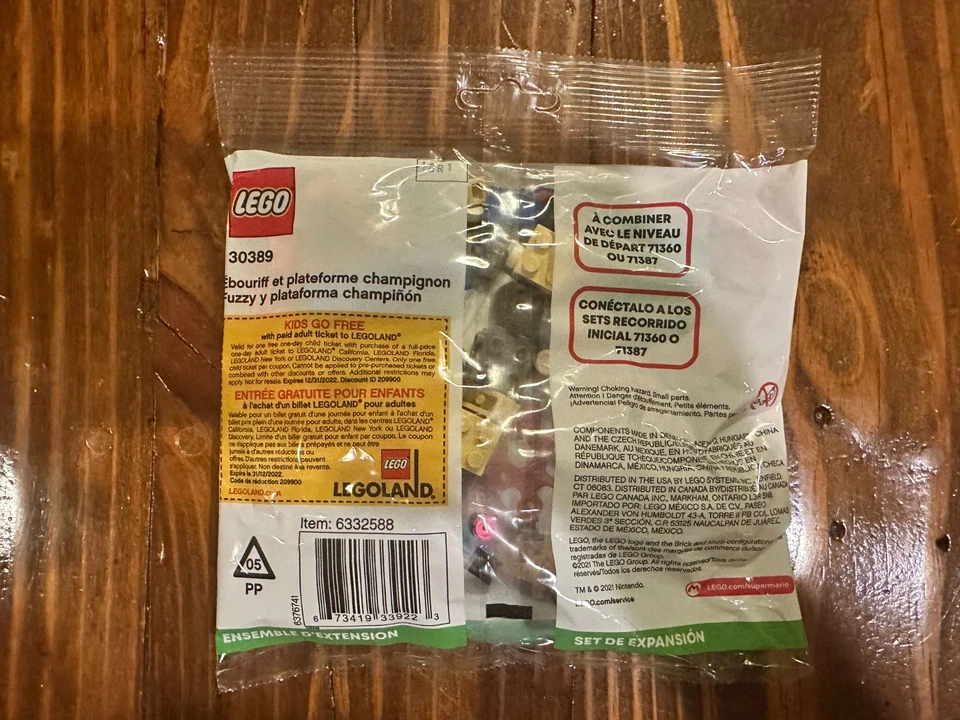 LEGO Super Mario 30389: Fuzzy & Mushroom Platform - NEW - Free Shipping - Image 2 of 2