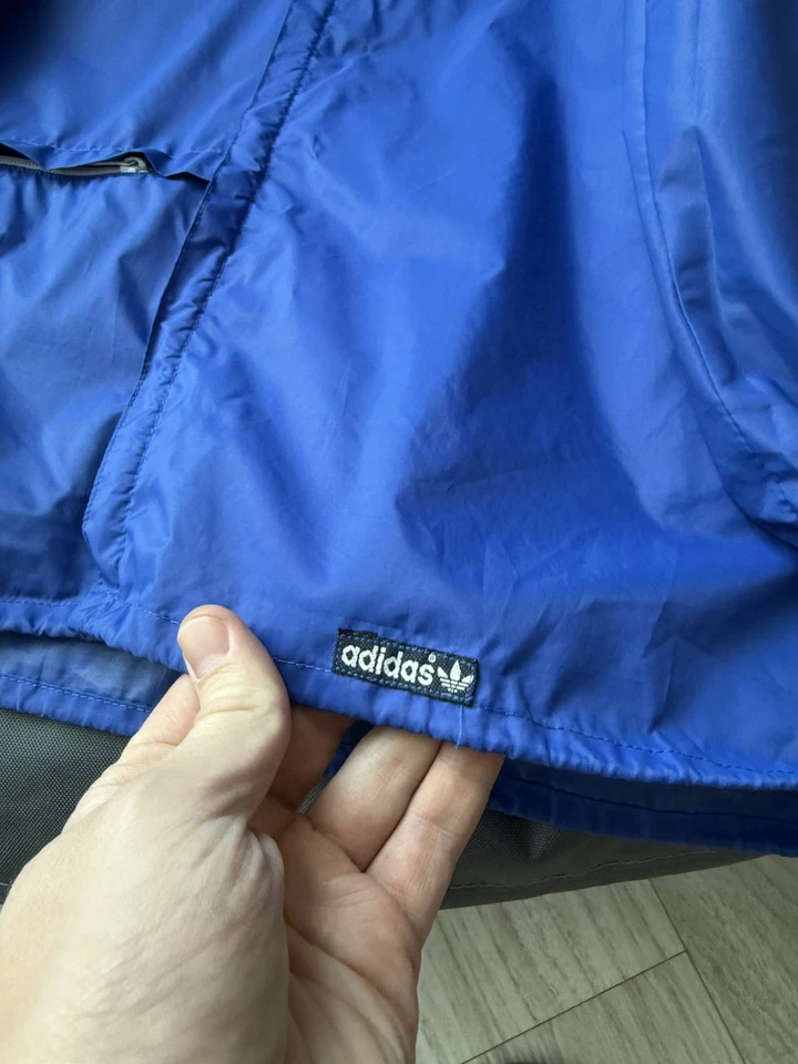 ADIDAS VINTAGE TRACKSUIT 90s ORIGINAL NYLON PANTS SIZE L JACKET SIZE M - Image 4 of 4