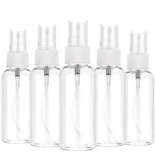 3/5/10pcs Refillable 10ml 30ml 50ml 60ml 100ml Clear PET Plastic Portable Spray