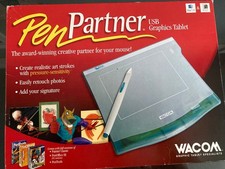 NEW Wacom Pen Partner USB Graphics Tablet for PC/Mac Includes 3 Free Software