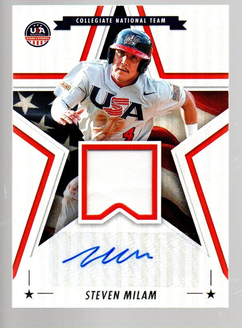 2025 USA Stars & Stripes Stars & Stripes Auto Materials #SSM-SM Steven Milam