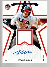 2025 USA Stars & Stripes Stars & Stripes Auto Materials #SSM-SM Steven Milam