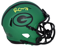 RANDALL COBB AUTOGRAPHED GREEN BAY PACKERS RAVE SPEED MINI HELMET JSA