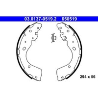 ATE BREMSBACKEN-SATZ Hinterachse Passend FÜR Ford Ranger Ford USA Ranger Nissan