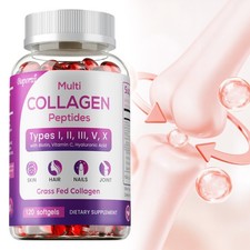 Multi Collagen Complex -Biotin,Hyaluronic Acid -Support Hair, Skin  Nail Health
