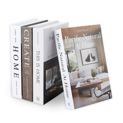 4Pcs 4 Styles Beautiful Decorative Books 10.51x6.69x1.73 Inch Coffee Table Bo...