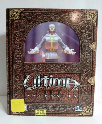 Ultima IX: Ascension PC 1999 Big Box Complete Game CD-ROM With Map Cards Manuals