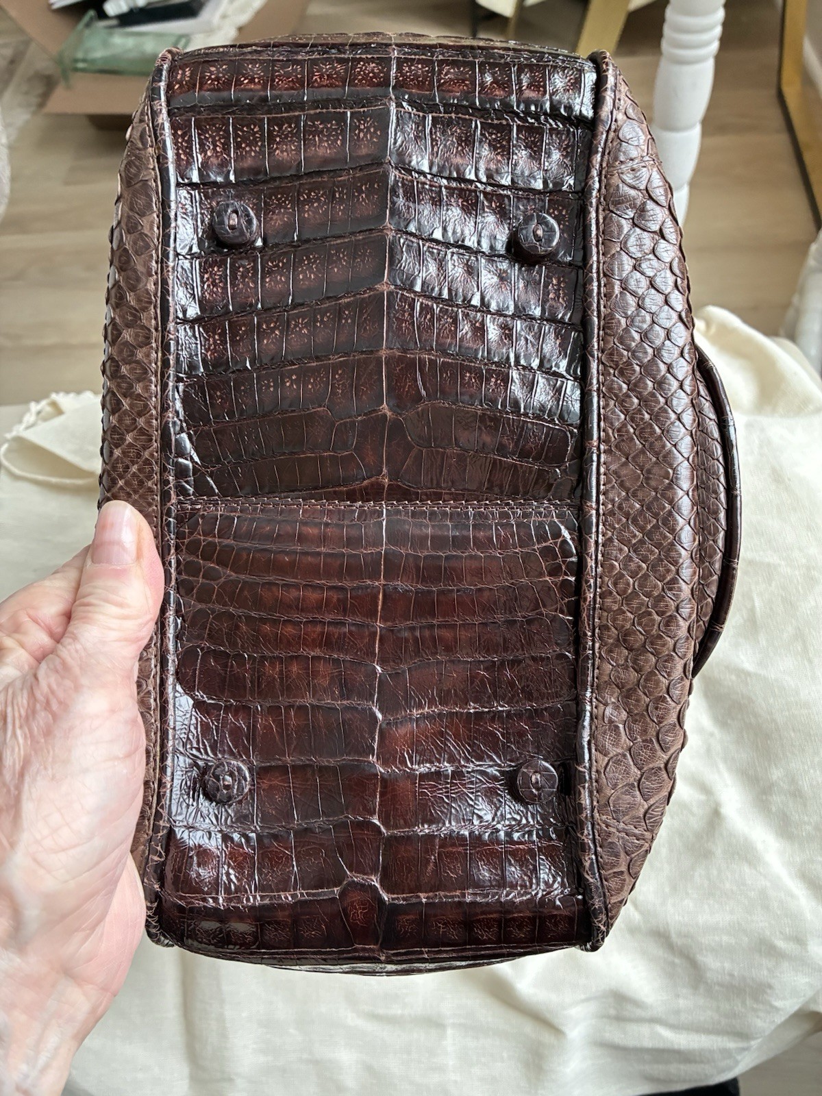 Nancy Gonzalez Python/crocodile Handbag, Colombia… - image 4