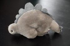 VINTAGE DAKIN 1989 GRAY STEGOSAURUS 7" PLUSH