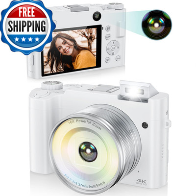 Toauite 4K Digital Camera For Photography 64Mp Autofocus Vlogging Camera For