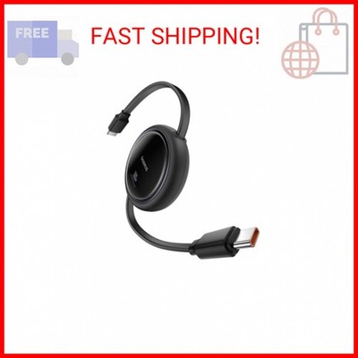 Baseus USB C to USB C Cable, 100W Retractable USB C 5A Fast Charging Cable, 4-St