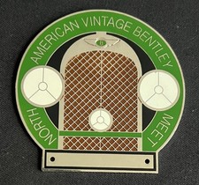 BENTLEY OWNERS NORTH AMERICAN VINTAGE MEET RADIATOR GRILLE CAR BADGE BAR EMBLEM