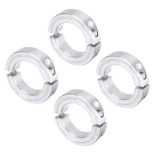 4pcs Double Split Shaft Collar 1-1/2" Bore Aluminum Clamping Collar 2-3/8" OD