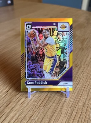 Panini 2024-25 Optic Gold Cam Reddish #3 Los Angeles Lakers /10 Bookend 01/10