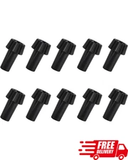 10 Pack Lamp Switch Replacement Knobs Black On Off Light Knob Set