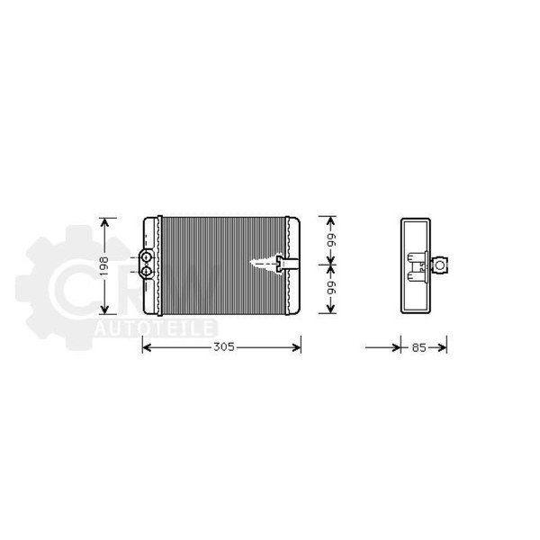 AVA Quality Cooling WäRmetauscher HeizungsküHler FüR Mercedes-Benz E-Klasse-image